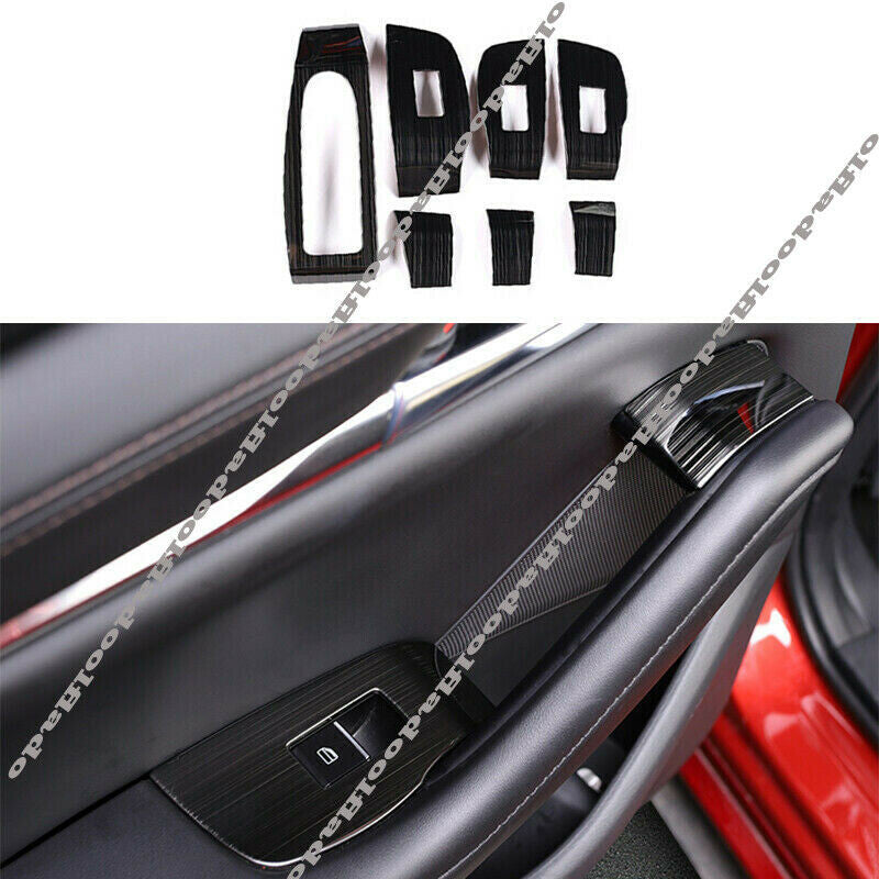 for Mazda CX-30 2020-2022 Black Car Window Lift Panel Switch Moulding Cover Trim