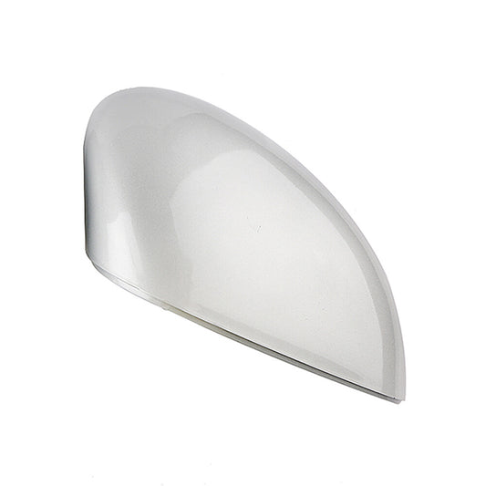 Wing Mirror Cover Cap Driver Side Glossy Grey for Ford Fiesta MK7 2008-17