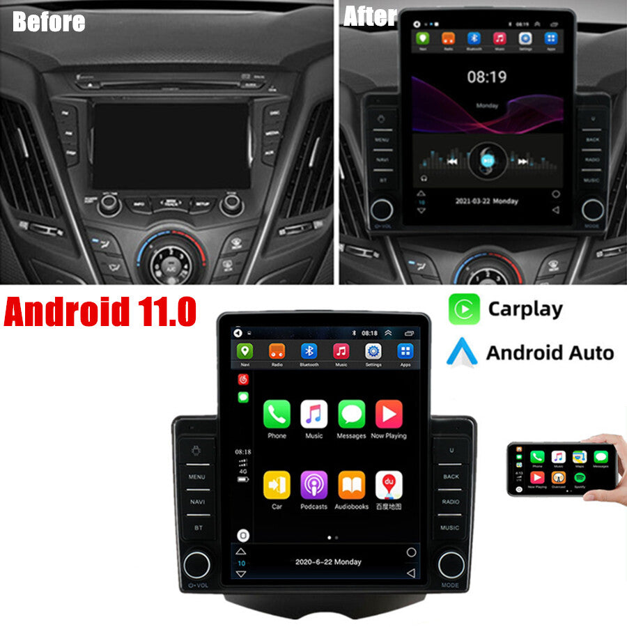 9.5 Android 11.0 Radio Stereo Head Unit for Hyundai for Veloster 2011-2017 Carplay