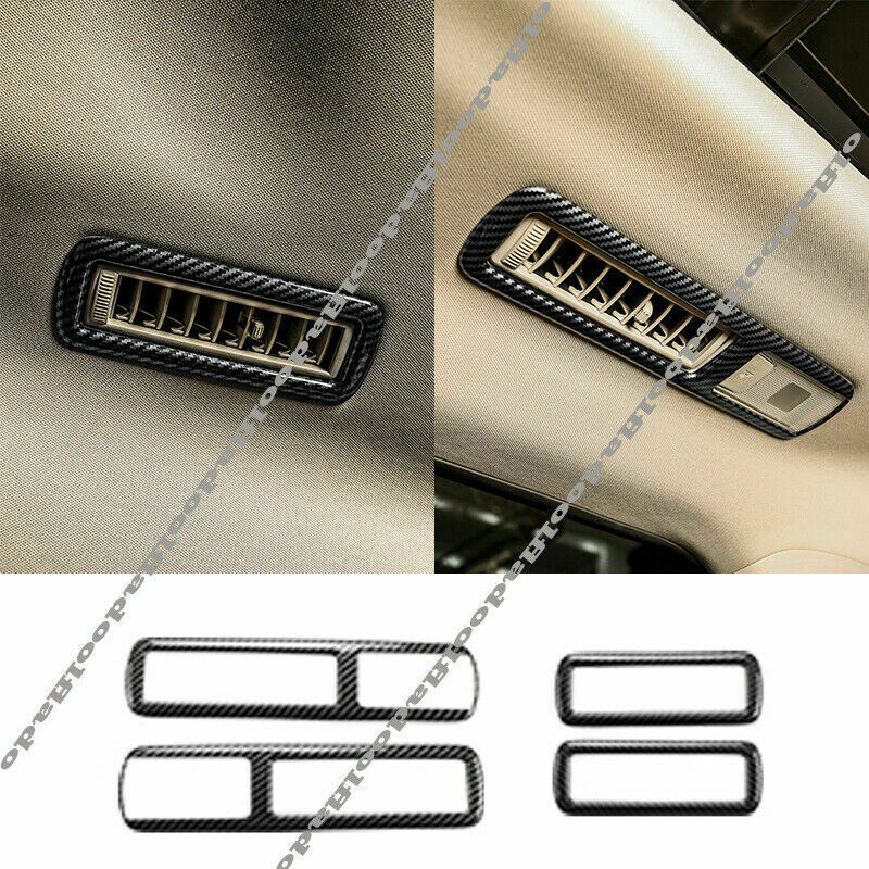 for Toyota Highlander 2020-23 Carbon Fiber Roof Rear Air Vent Outlet Cover Trim