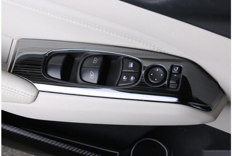 for Nissan Altima 2019-2023 Black Titanium Window Lift Panel Switch Cover Trim