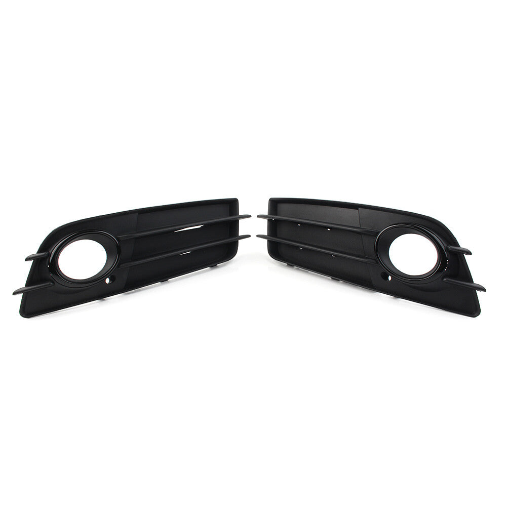 for Audi A4 B8 S4 08-12 Black 8K0807681C/2C Front Bumper Fog Light Grille Cover