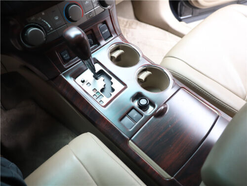 Matte Wood Grain Gear Shift Panel 2008-2013 Inner Console for Toyota Highlander
