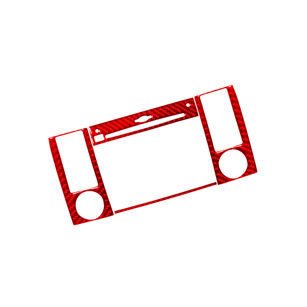 Red CD Player Display Trim Cover Carbon Fiber for Mercedes R-Class 2009-2012