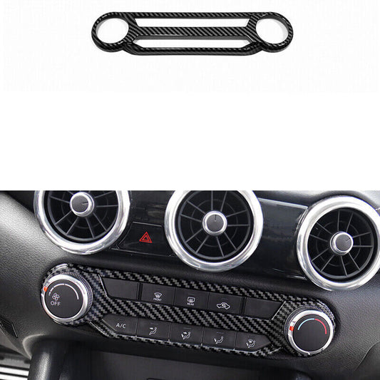 Central Console AC Switch Panel for Nissan Sentra Sylphy 2020-2022 Carbon Fiber