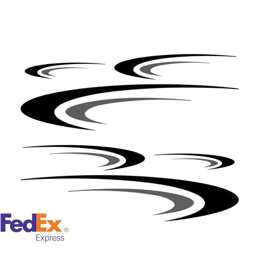 Black Car Camper RV Trailer Stripes Graphics Vinyl Graphics Kit Decals Stickers
