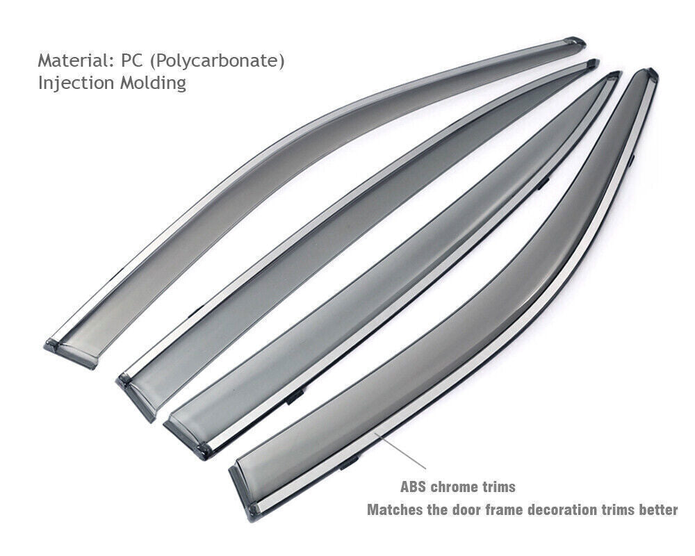 4X Side Window Visor Vent Shade Deflector Sun/Rain Guards for Volvo XC60 18-2021