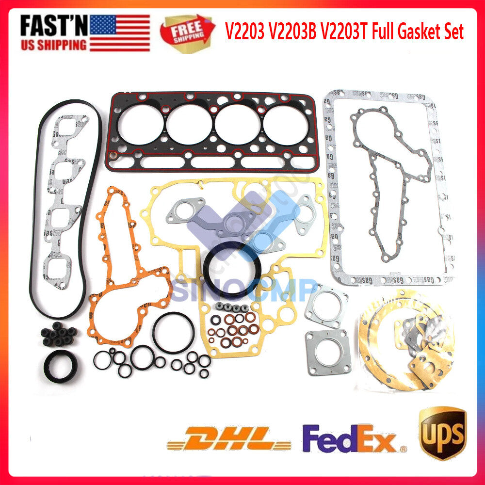 V2203 V2203B V2203T Full Engine Gasket Set Steer Loader Case Track for Kubota