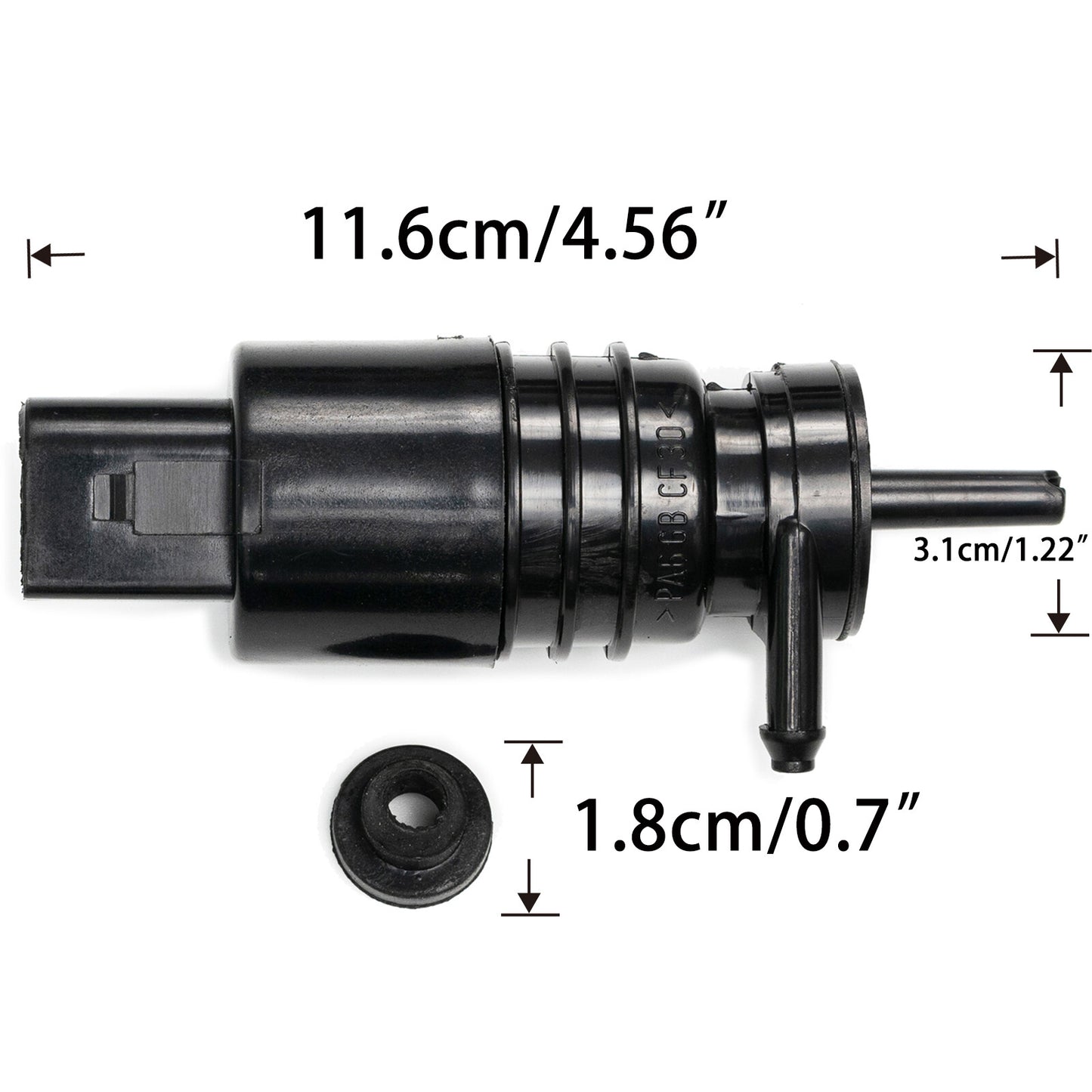 Car Water Outlet Windshield Washer Pump for BMW Replaces 67126934159,67127302589