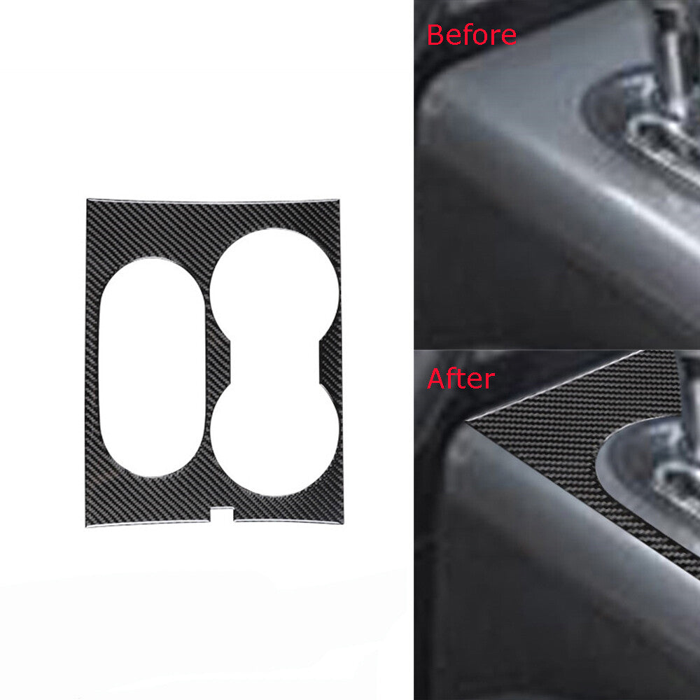Carbon Fiber Gear Shift Surround Panel Trim Cover for Ford F150 2004-2008