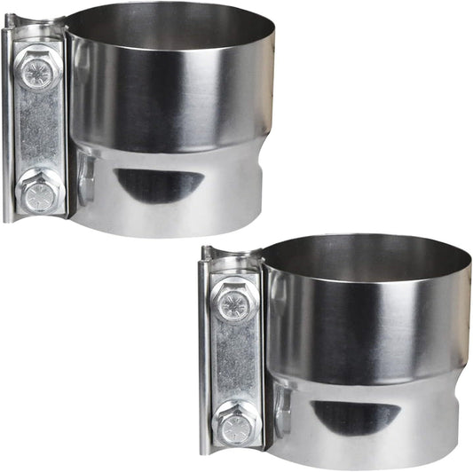 2X5 inch Stainless Steel 304 Lap Joint Clamp Heavy Duty Exhaust Band Clamp Pipe