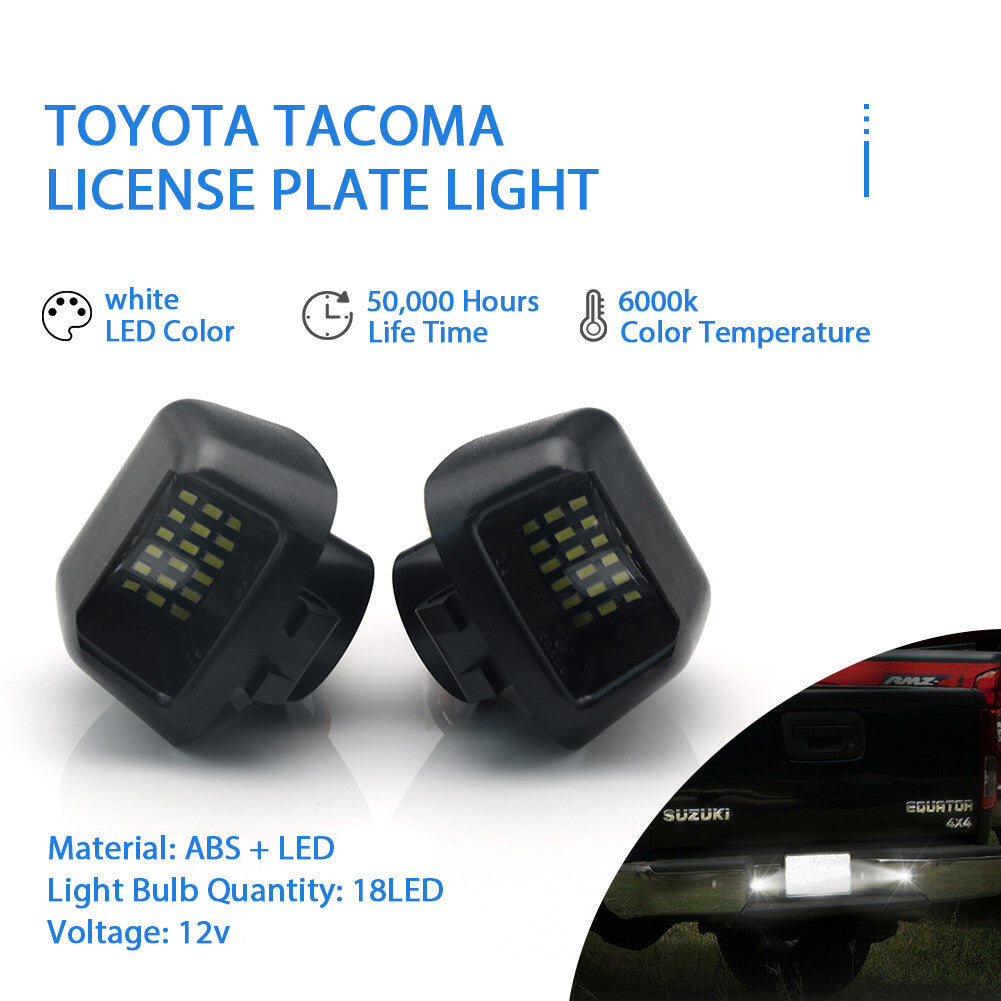 Pair Car LED Number License Plate Light Lamps For Titan Xterra Armada 2007-2015