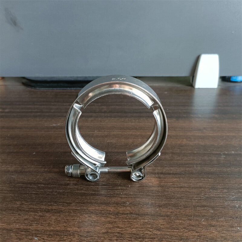 2.5 V-Band Clamp Stainless Steel for Muffler Turbo Exhaust Downpipe Universal