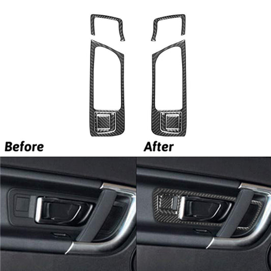 8x Carbon Fibre Door Handle Trim for Land Rover Discovery Sport 2015-2019