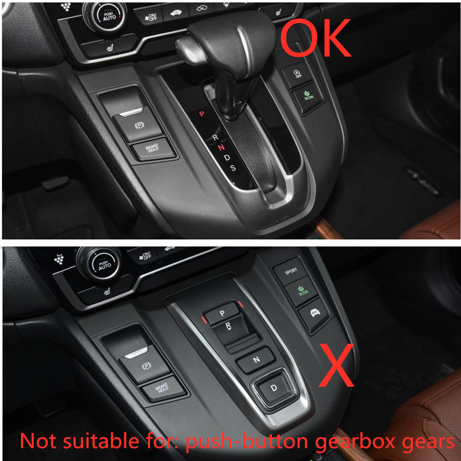 Carbon fiber look Gear Shift Knob Cover Trim for Honda CRV CR-V 2017-2021