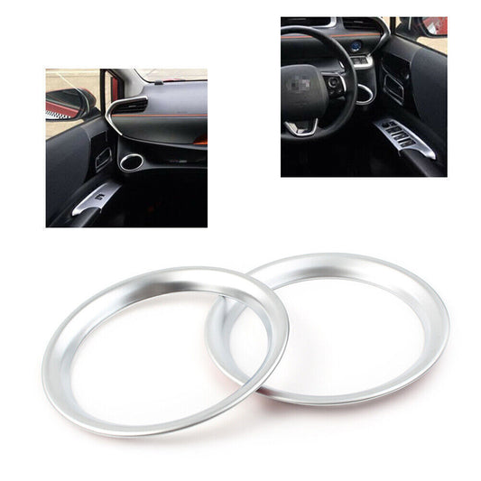 Front Console Water Cup Holder Trims Chrome Fit for Toyota Sienta 2016-2018 2017 Car