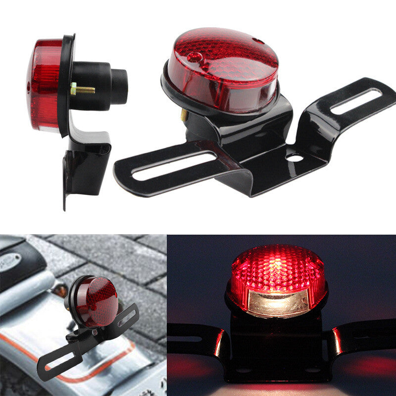 Motorcycle LED rear brake taillight, license plate mounting, turn signal light (1 piece)