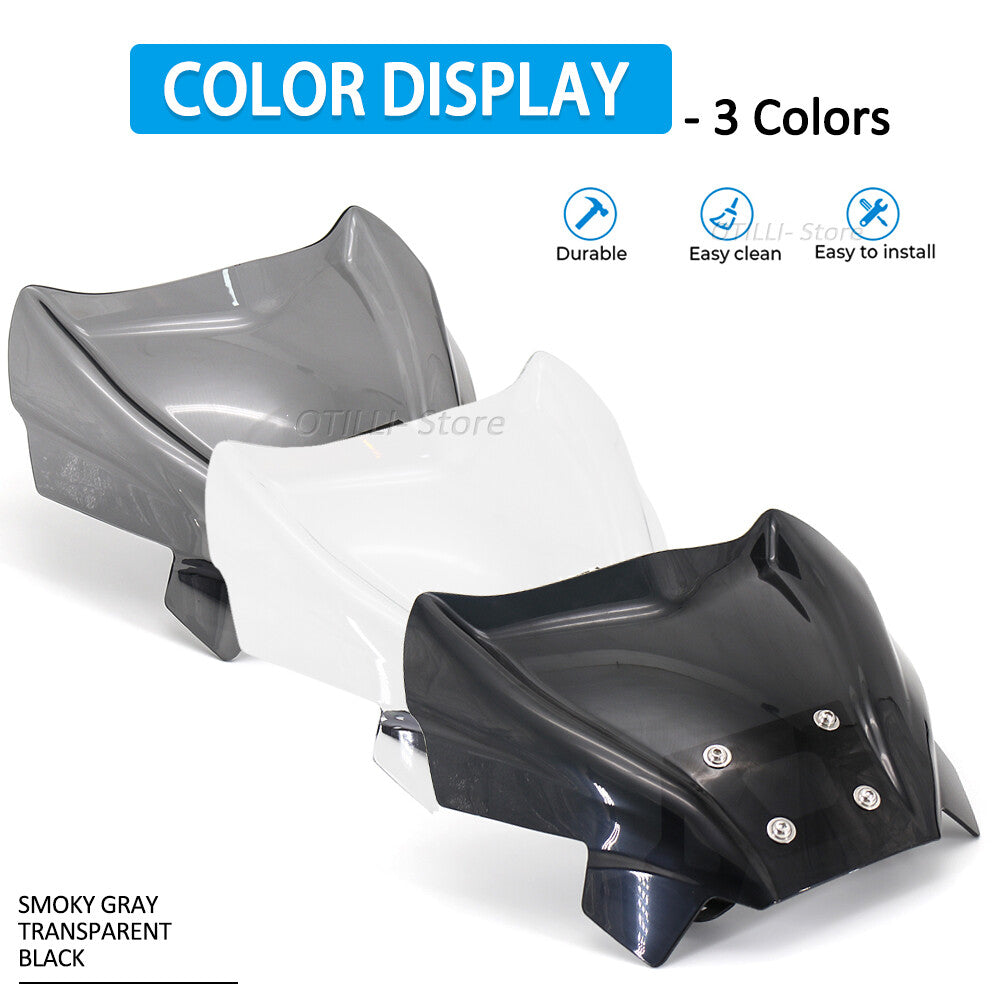 Black windshield/windshield panel suitable for Yamaha MT-09 SP V3 RN69 2021-2023