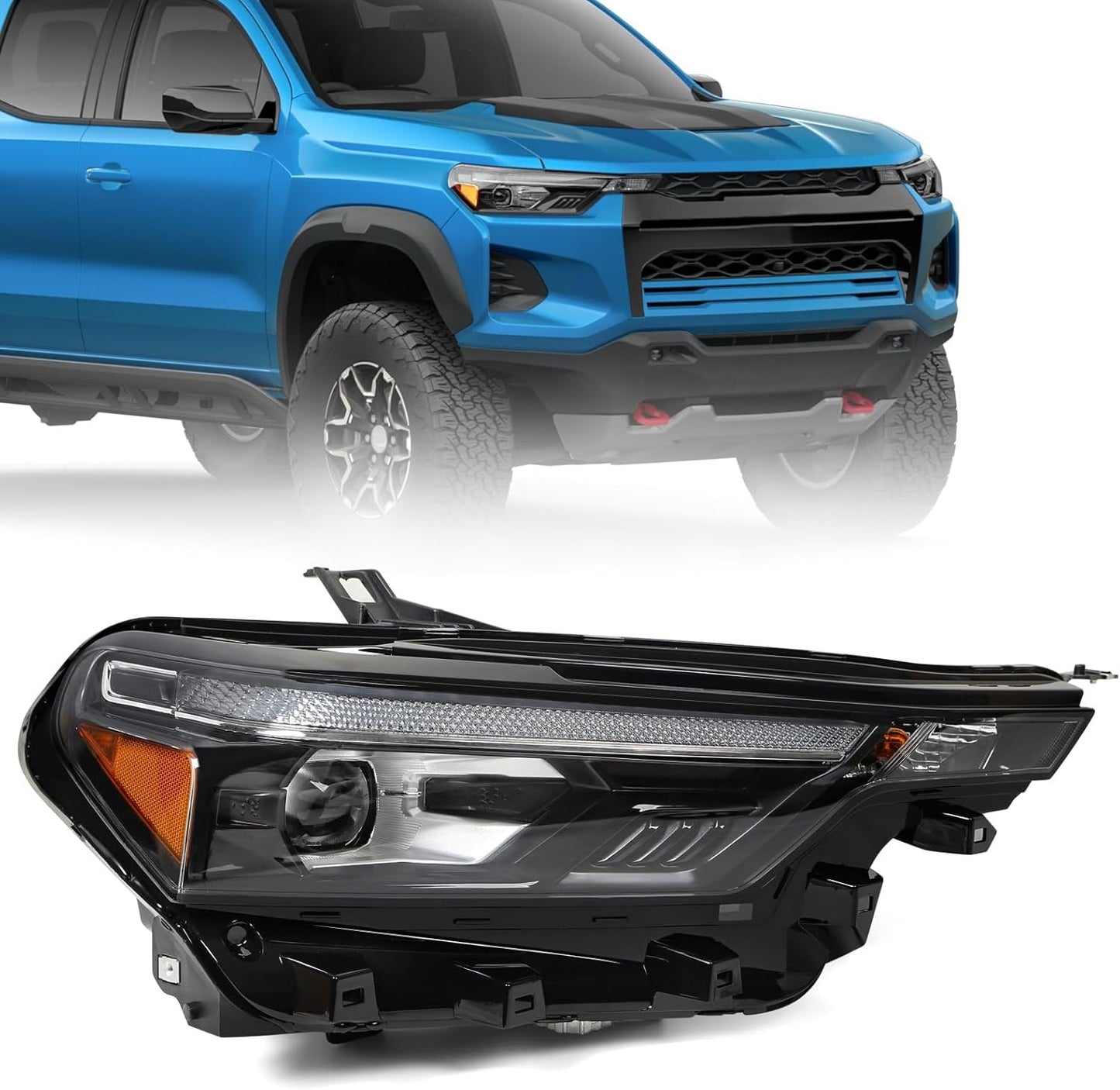 Headlight Fit for Chevrolet Colorado 2023 2024 2025 LED Projector Right Side RH