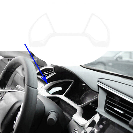 Bright White Dashboard Instrument Cover Strip Trim For Auto for Honda for Civic 2016-21