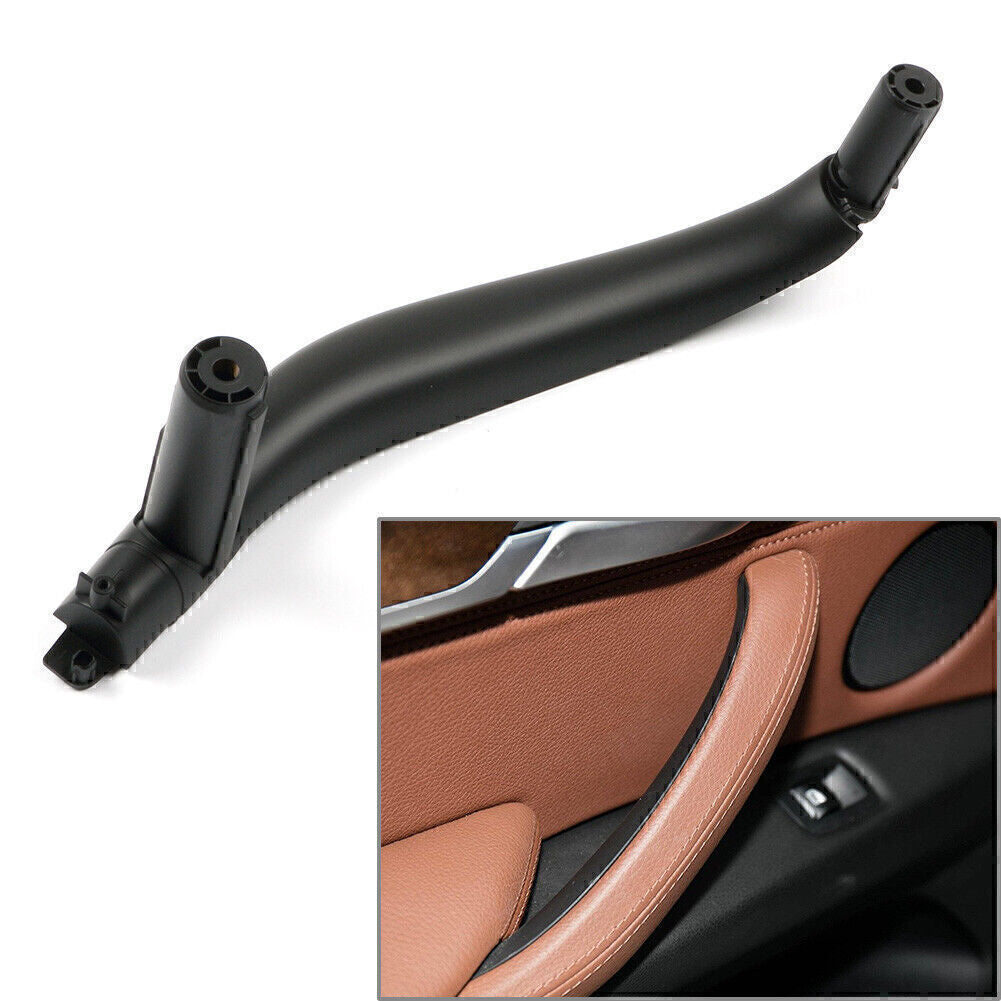 1x Left Inner Interior Door Pull Handle Trim Cover for BMW X5 X6 F15 F16 Black