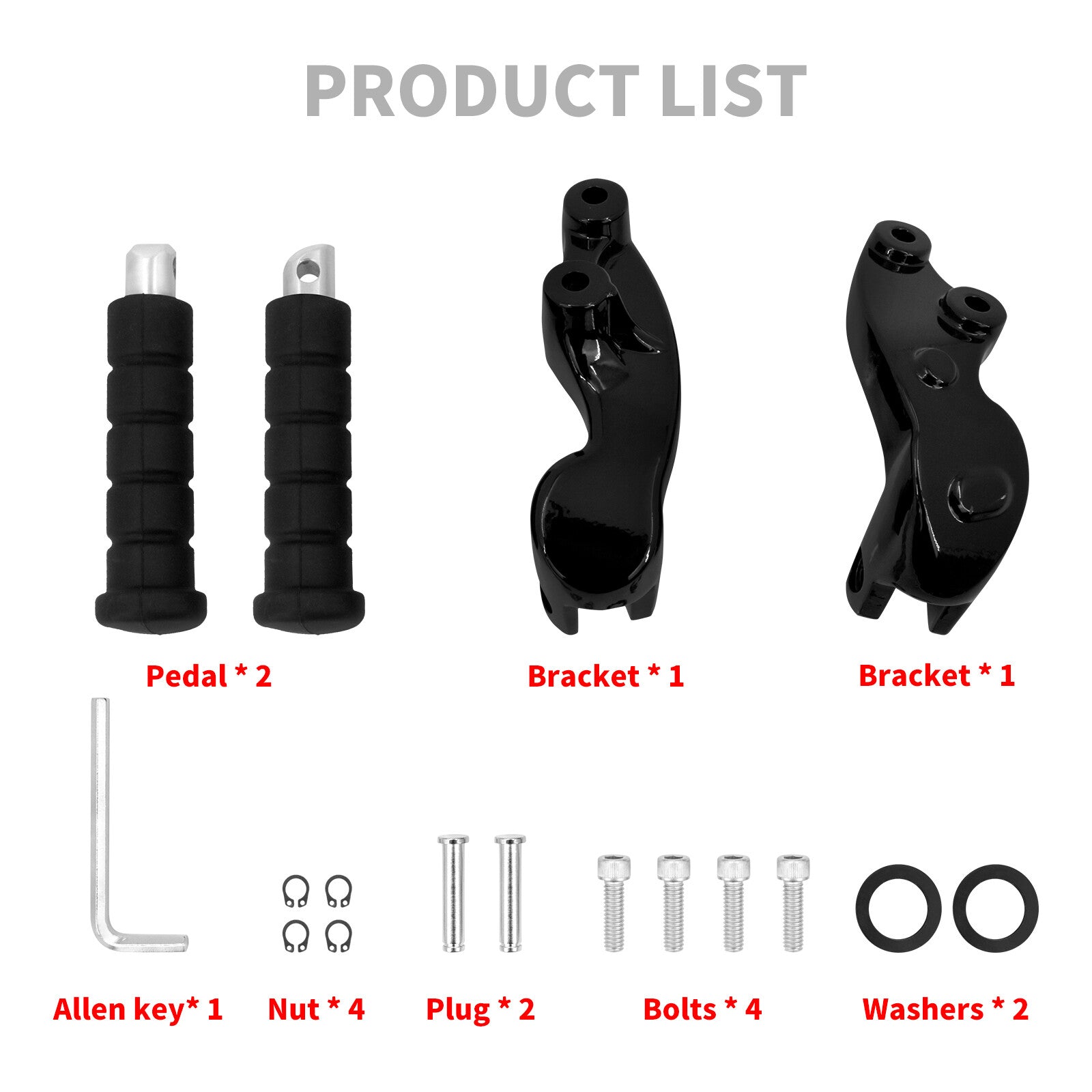 Rear Passenger Foot Pegs + Mounting Bracket For Indian Scout 15-23 Bobber Sixty