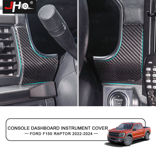 Center Console Dash Meter Panel Frame Cover Trim for Ford F150 2021-2024