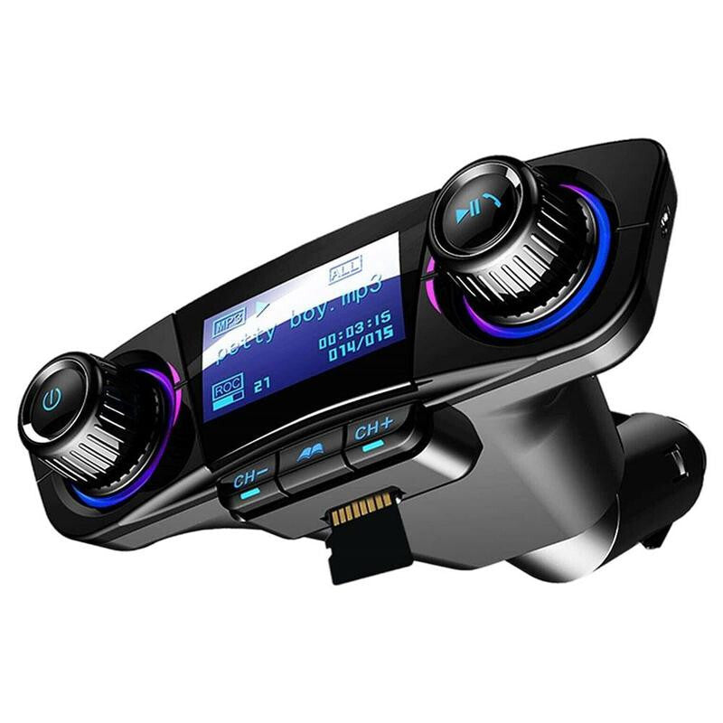 Wireless Car Bluetooth FM Transmitter MP3 Radio Adapter Car Kit 2 USB Charger
