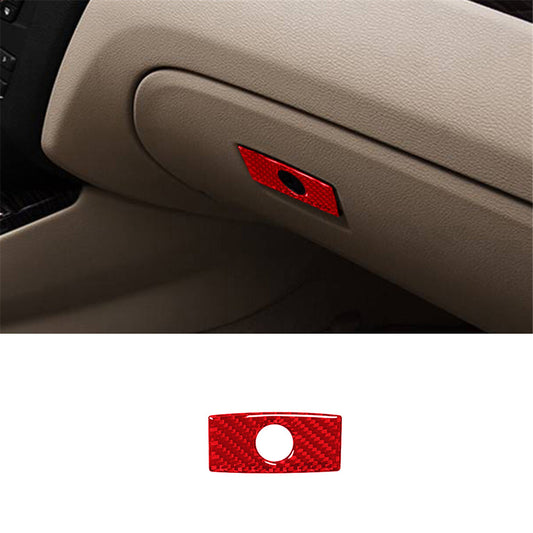Carbon Fiber Passenger Storage Handle Cover Trim for Bmw X3 F25 X4 F26 2011-2017