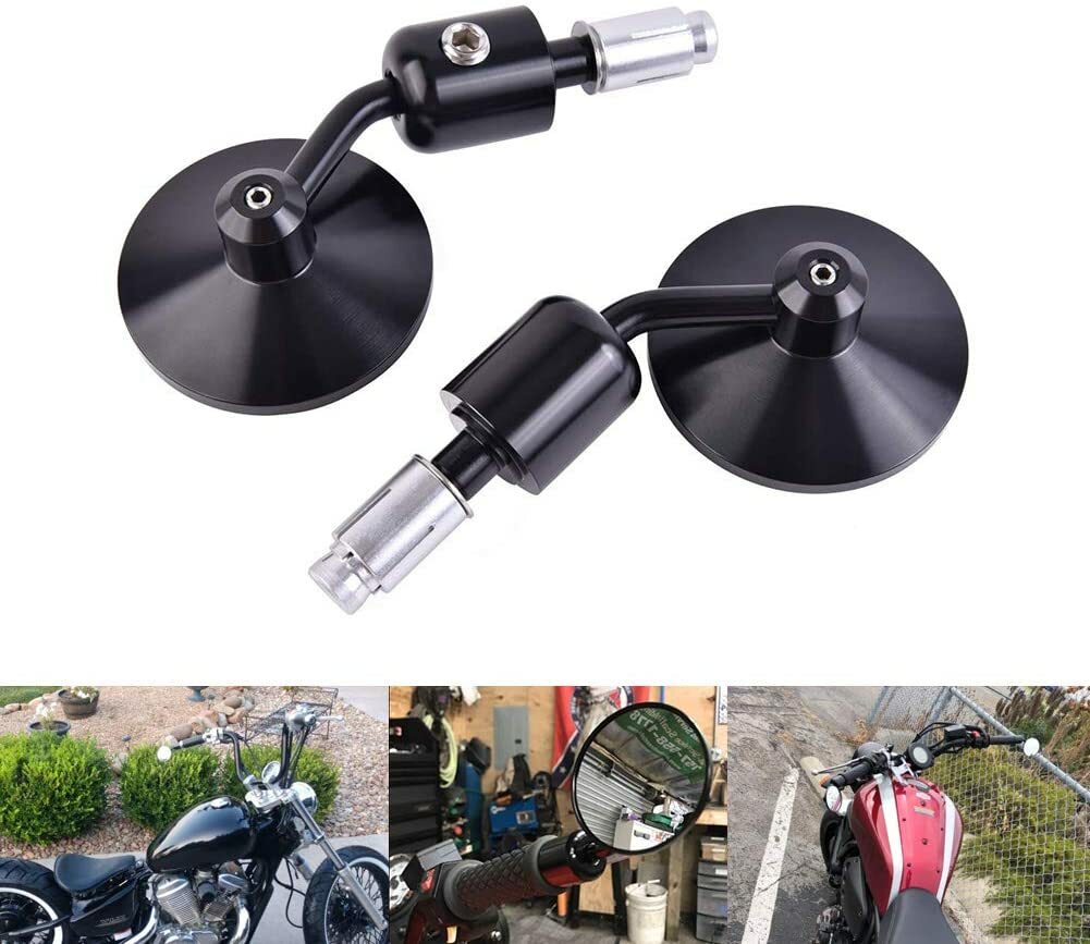 Motorcycle 7/8Handlebar End Side Rearview Mirror for Yamaha for Kawasaki for Suzuki for BMW