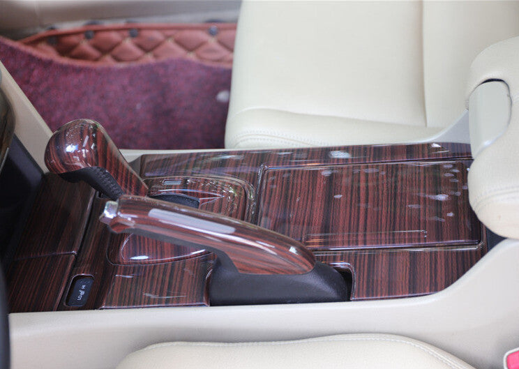 Console Gear Shift Frame Cover Trim for Honda Accord Crosstour 08-13 Wood Grain