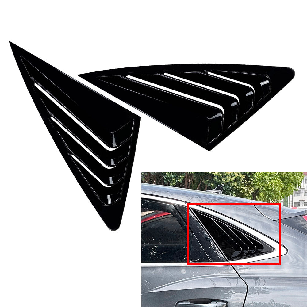 Rear Window Louvers Shutters Cover for Audi Q3 F3 Sportback 2019-2024 2pcs