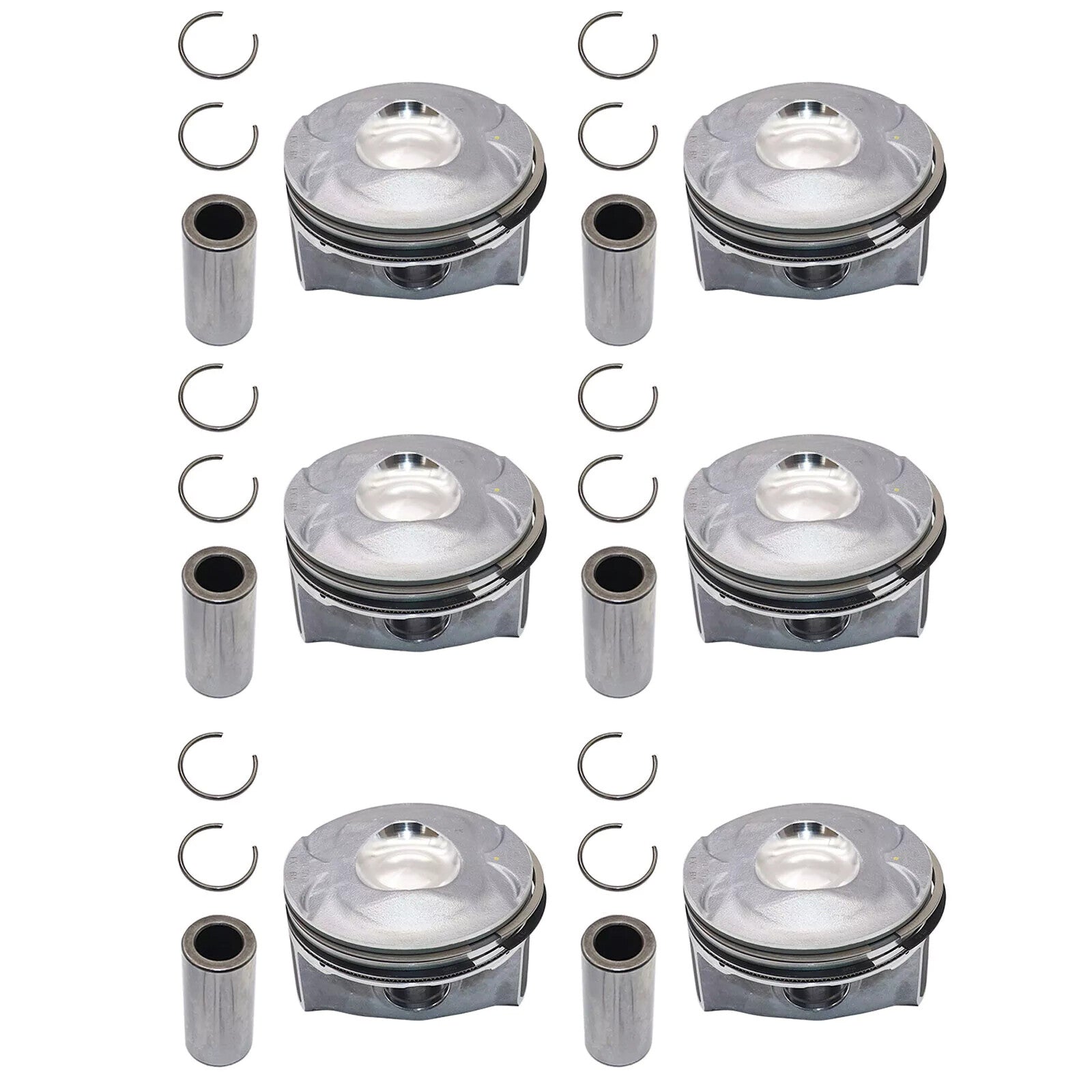 6PCS Supercharged Piston Set Kit Accessories for Jaguar for Land Rover 3.0L V6