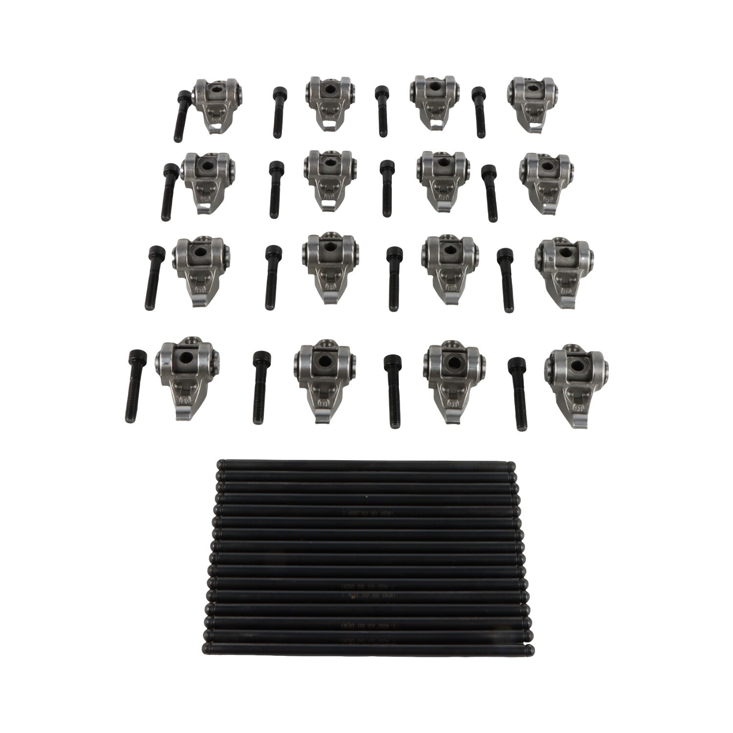 Roller Rocker Arms + Pushrods Kit for Chevrolet Silverado 1500 5.3L 5.7L 6.0L