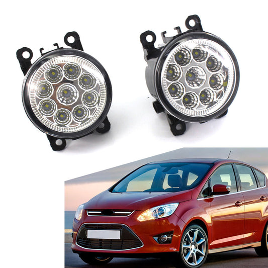2Pcs Fog Light Daytime Running Driving Light for Ford C-MAX Fiesta Focus Transit