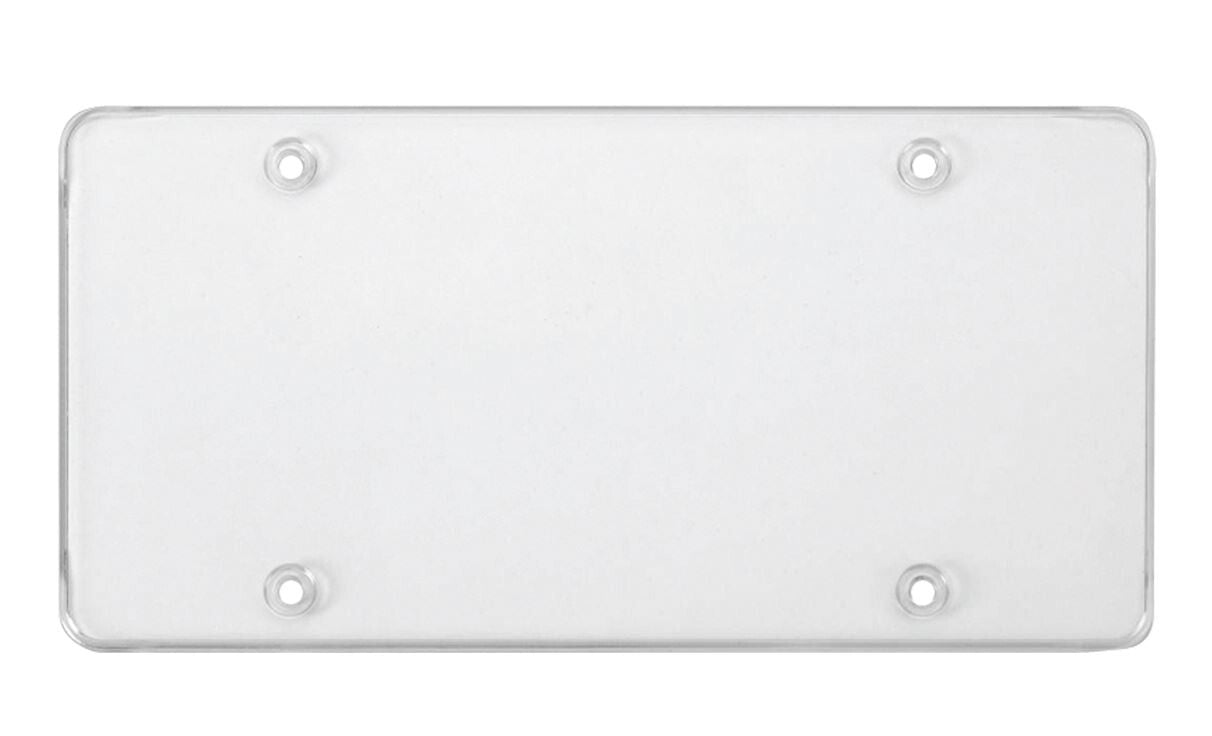2-Piece Car Flat License Plate Frame Cover Front Cover Rear Trunk Transparent Suitable for Kia for Lexus