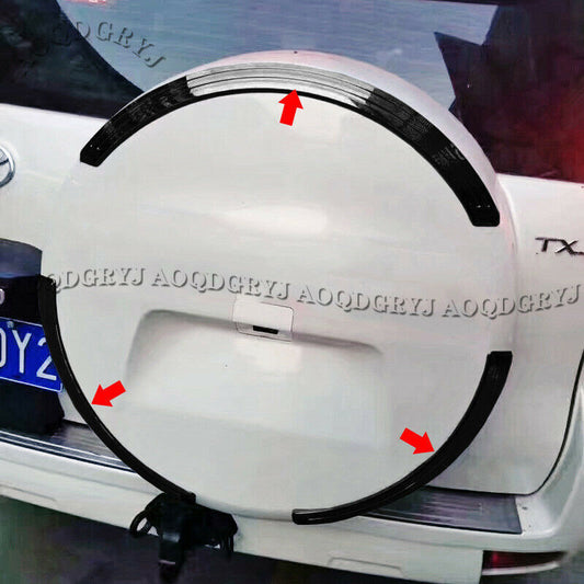 Piano black Trunk Spare Tire Moulding Trim for TOYOTA PRADO FJ/LC150 2010-2021