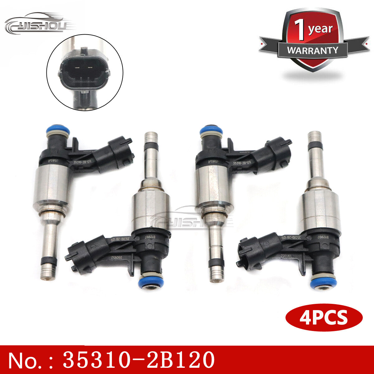 4-pack 35310-2B120 upgraded fuel injectors for 2013-2015 for Hyundai for Veloster GDI FJ1183
