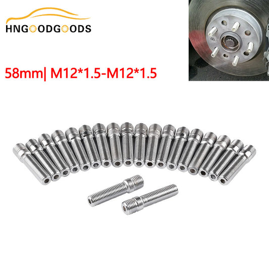 20x Extended Wheel Stud Converter Lug Bolt Screw Adapter Kit M12x1.5 to M12x1.5