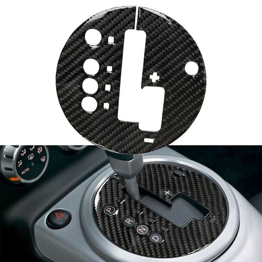 Carbon Fiber Interior Gear Shift Box Panel Fram Trim Fit for Nissan 350Z 2006-2009