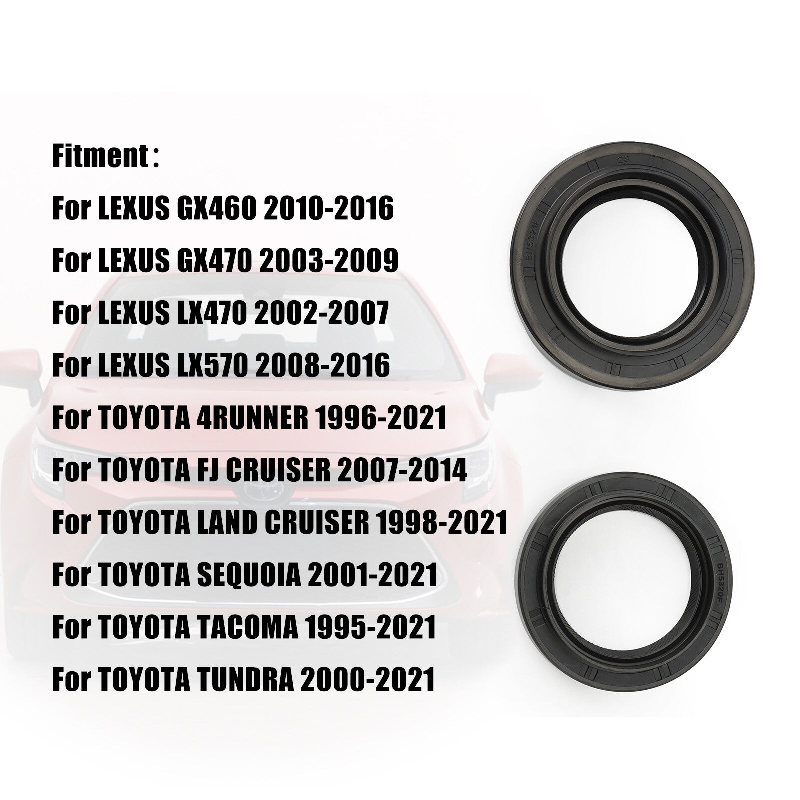 90311-47013 New Front Drive Shaft Output Oil Seal for Toyota Tacoma for Lexus LH+RH