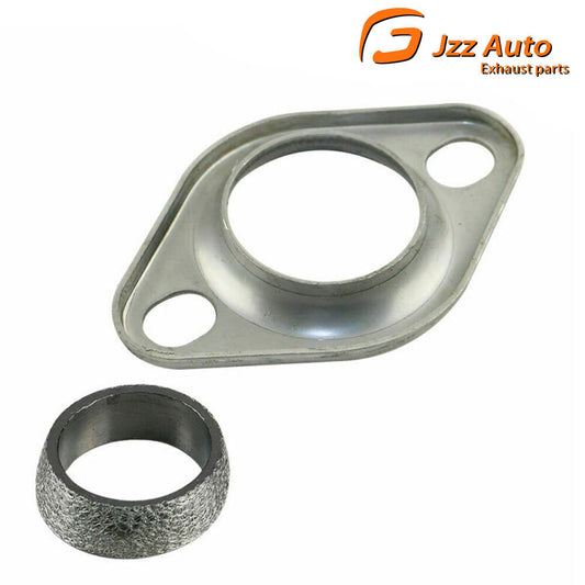 New 2 Exhaust Collector Flange  Donut Flange Header Stainless Steel w/ Gasket