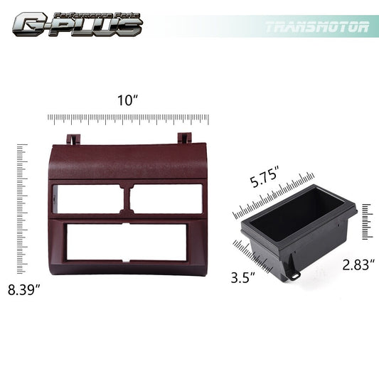Radio Dash (1988-1994) Black and White for Gmc