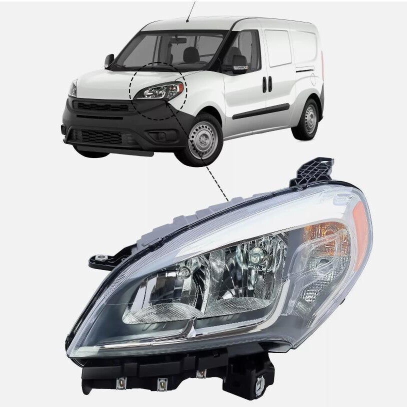 Left Right Headlight Set For 2015-22 for Ram ProMaster City 68469416AA 68469415AA