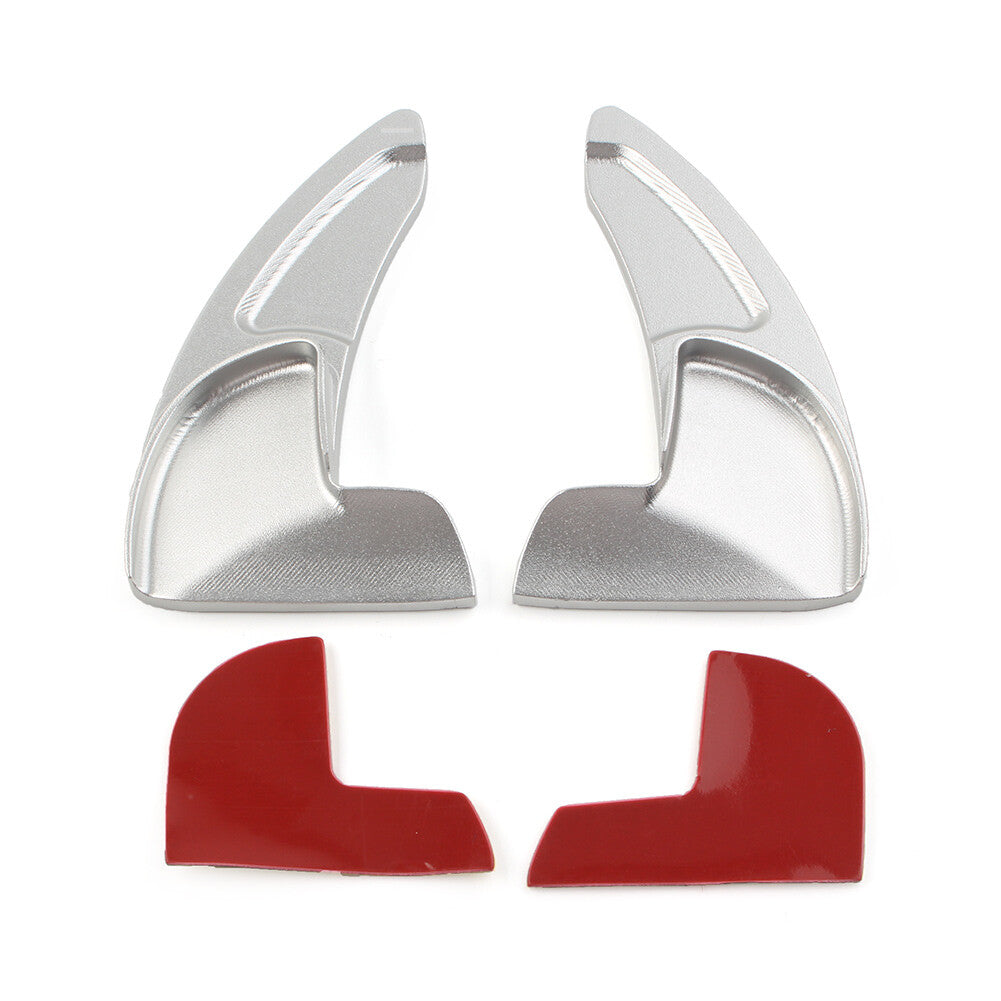 2X Steering Wheel Shift Paddle Shifter Extension Fit for Dodge for Jeep for Chrysler Silver