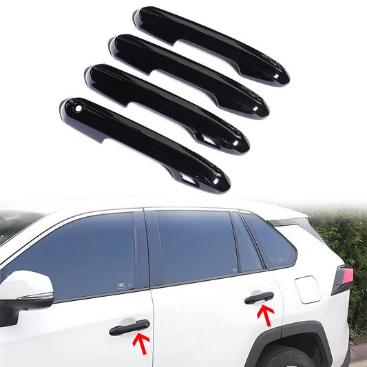 4xFor 2020+ for Toyota Highlander Self-adhesive Car Door Handle Cover Trim for Smart Key