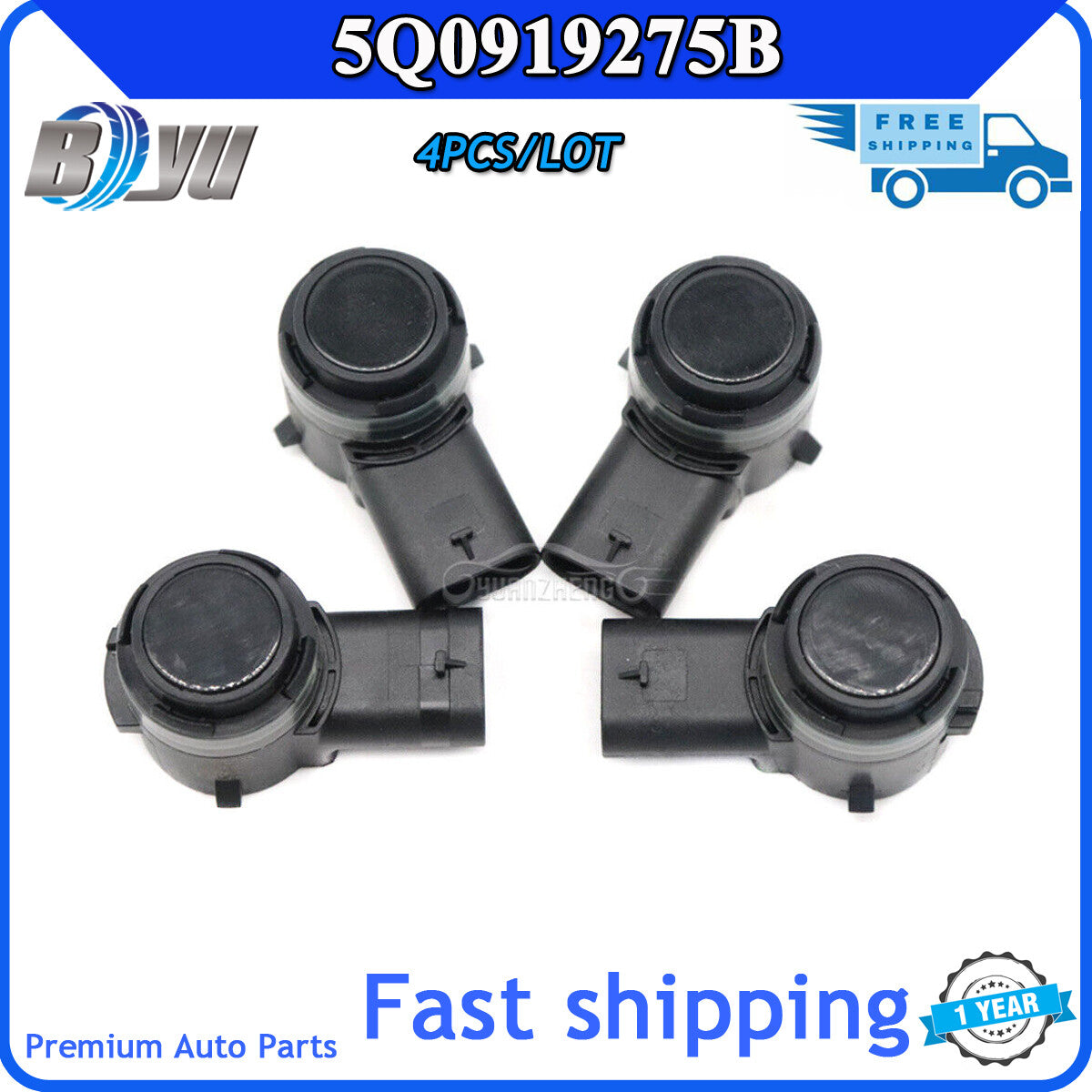 4-pack PDC bumper parking sensors for Audi , for Porsche , for Volkswagen for Passat 5Q0919275B