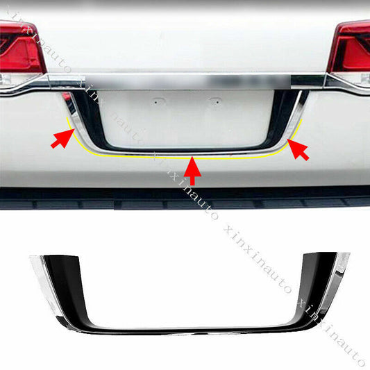 for Land Cruiser LC200 2008-2021 Tailgate License Plate Molding Cover Frame Trim