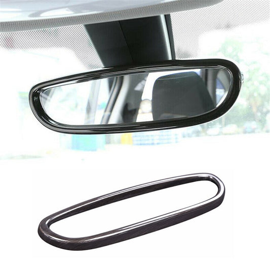 Black Wood Interior Rearview Mirror Trim for BMW X1 F48 2016-21 1/2 Series 15-19