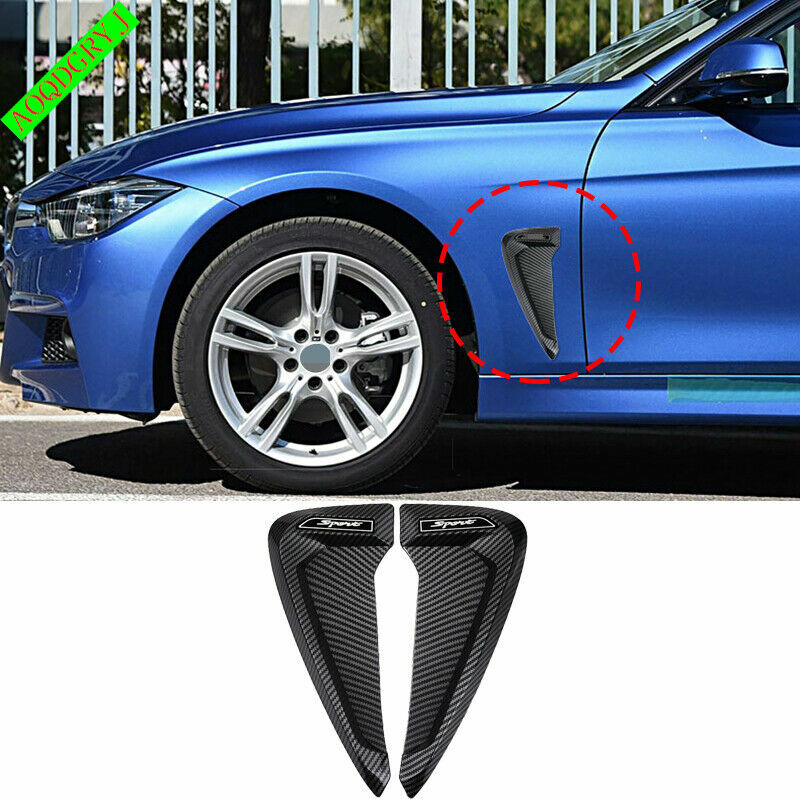 for Honda Accord Carbon Fiber Look Side Fender Wheel eyebrow Emblem Trim cover
